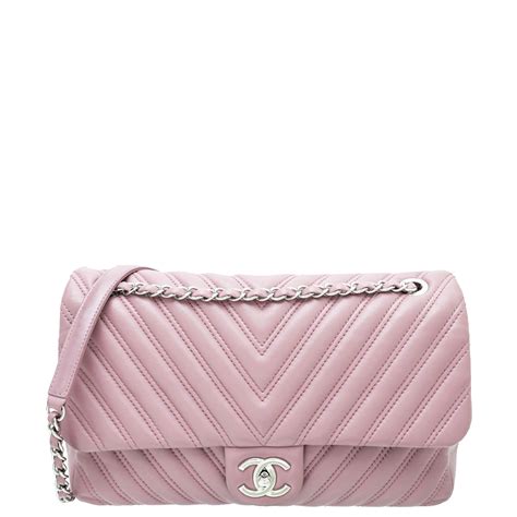 chanel wide chevron mauve cotton|Chanel Chevron Flap .